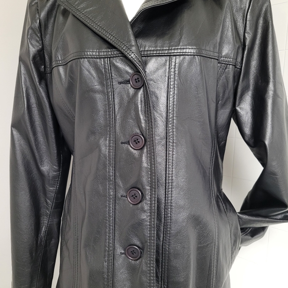 Akoury Leather Jacket - Picture 3 of 8